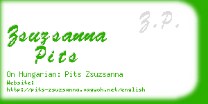 zsuzsanna pits business card